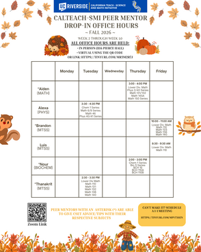 Peer Mentor Office Hour-F26