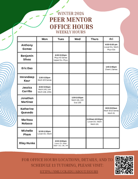 Peer Mentor W24 Office Hours