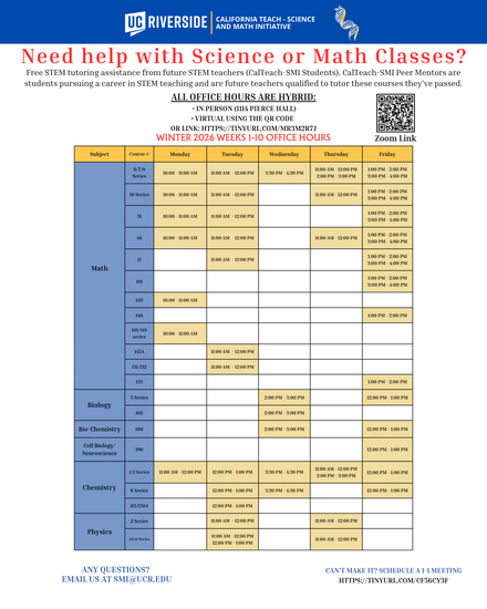 Peer Mentor OfficeHr-campus